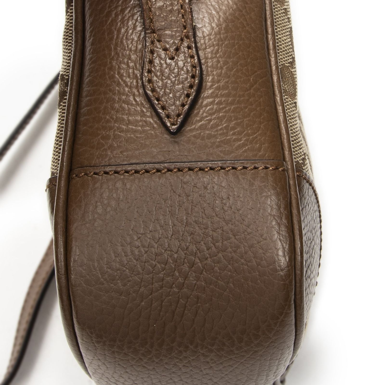 Gucci Bree Cross Belt Bag Brown Beige GG Canvas — view 7