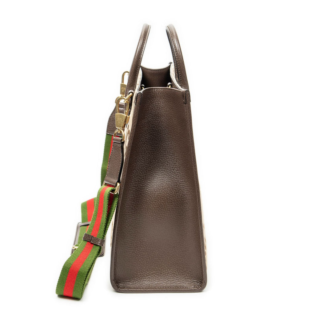Gucci Radio Convertible Tote Beige Jumbo GG Canvas — view 4