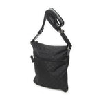 Gucci Small Web Flat Messenger Black GG Nylon Canvas — view 2
