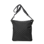 Gucci Small Web Flat Messenger Black GG Nylon Canvas — view 5