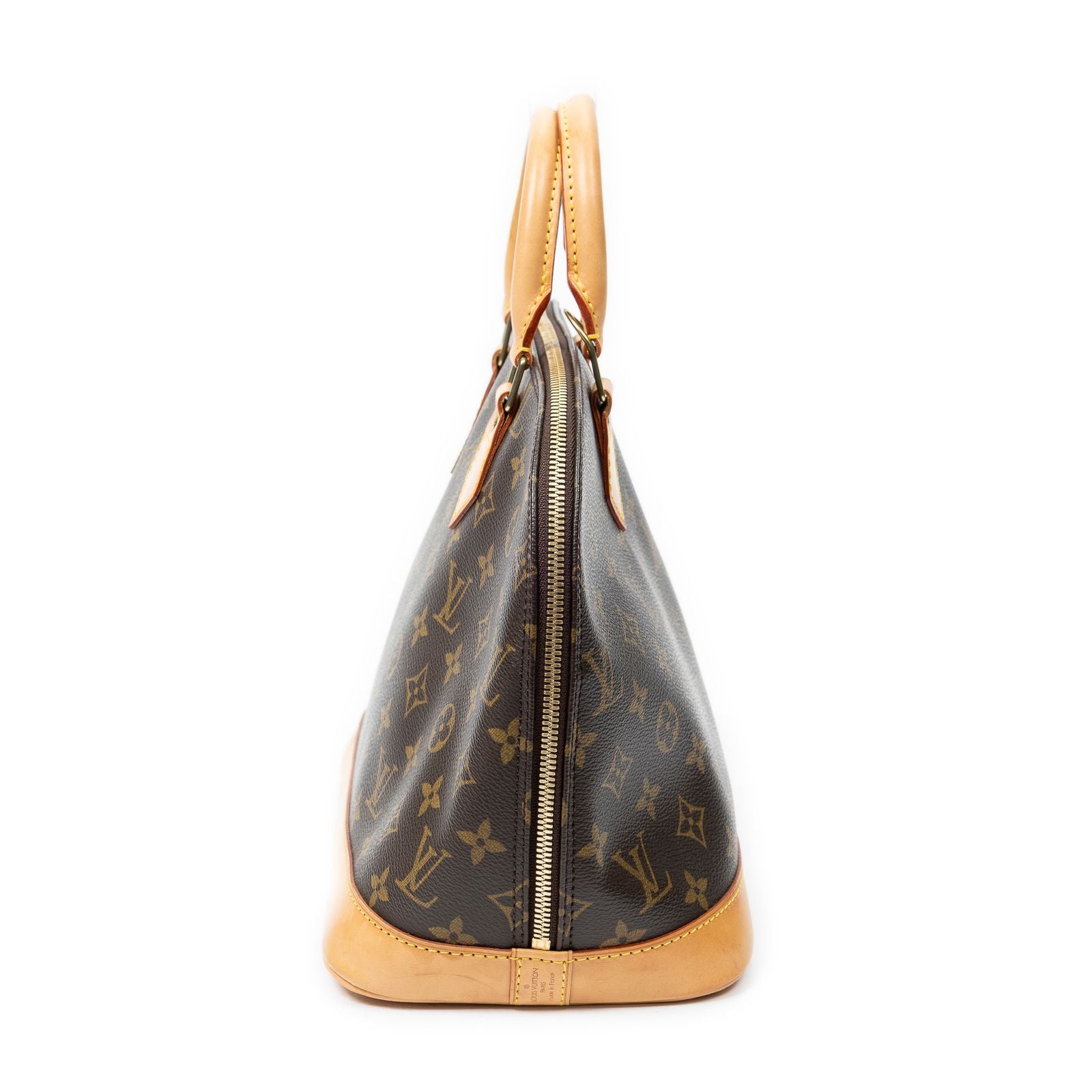 Louis Vuitton Alma Brown Monogram Canvas Handbag — view 4