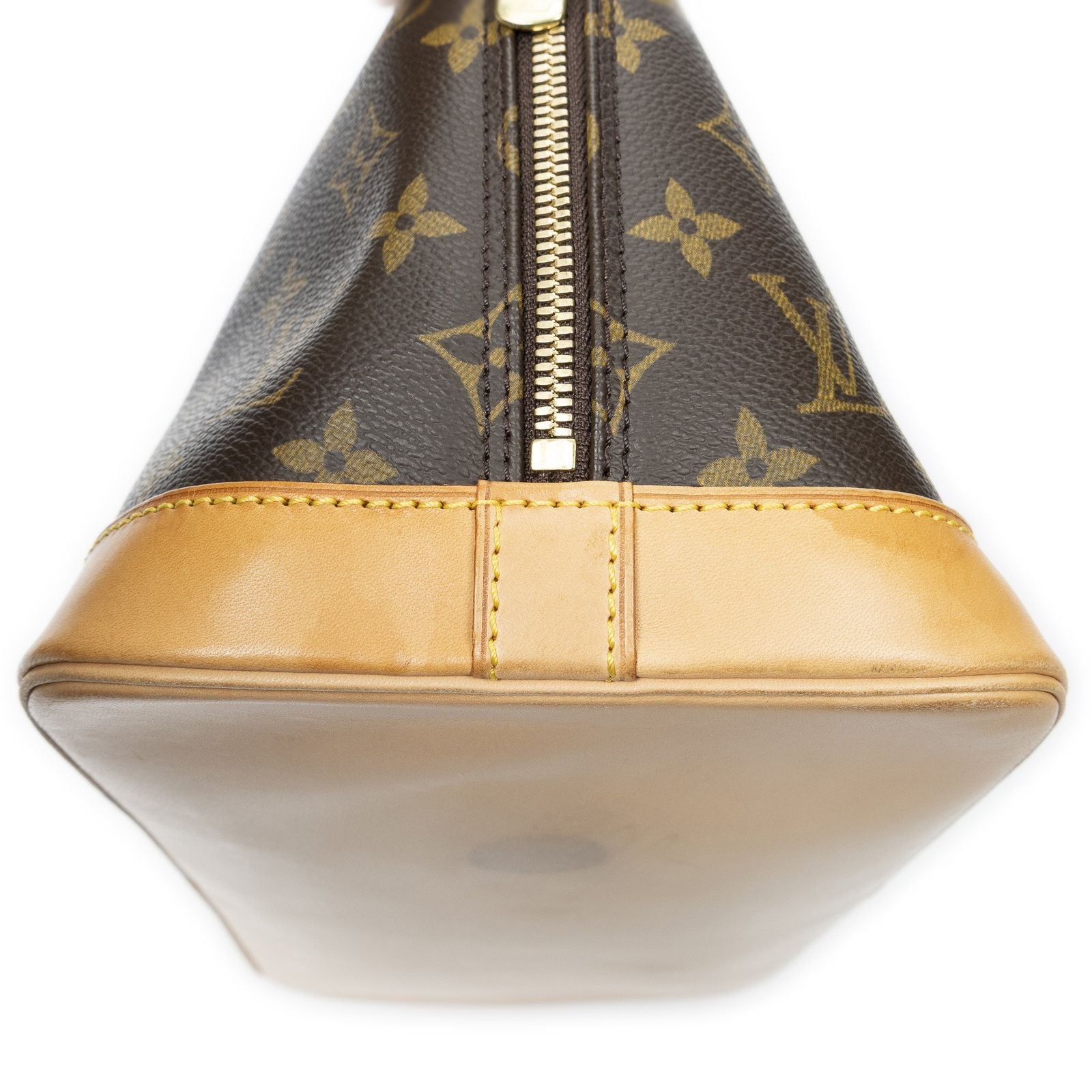 Louis Vuitton Alma Brown Monogram Canvas Handbag — view 7