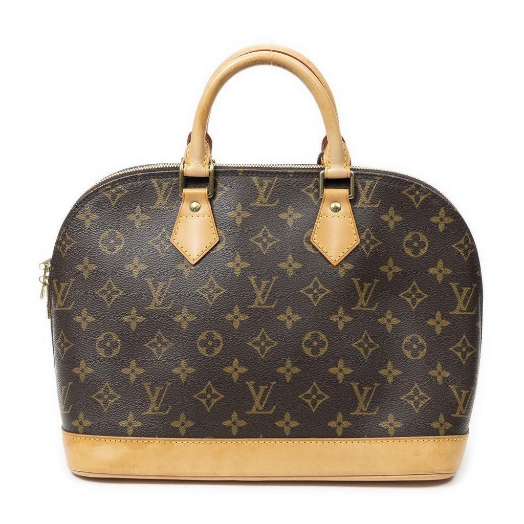 Louis Vuitton Alma Brown Monogram Canvas Handbag — view 5