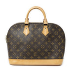 Louis Vuitton Alma Brown Monogram Canvas Handbag — view 5