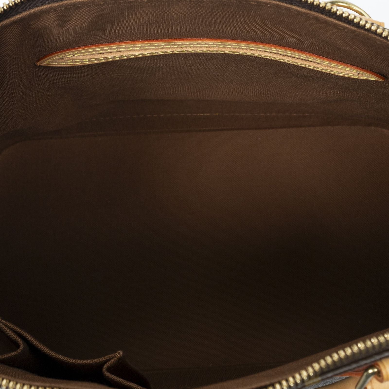 Louis Vuitton Alma Brown Monogram Canvas Handbag — view 9