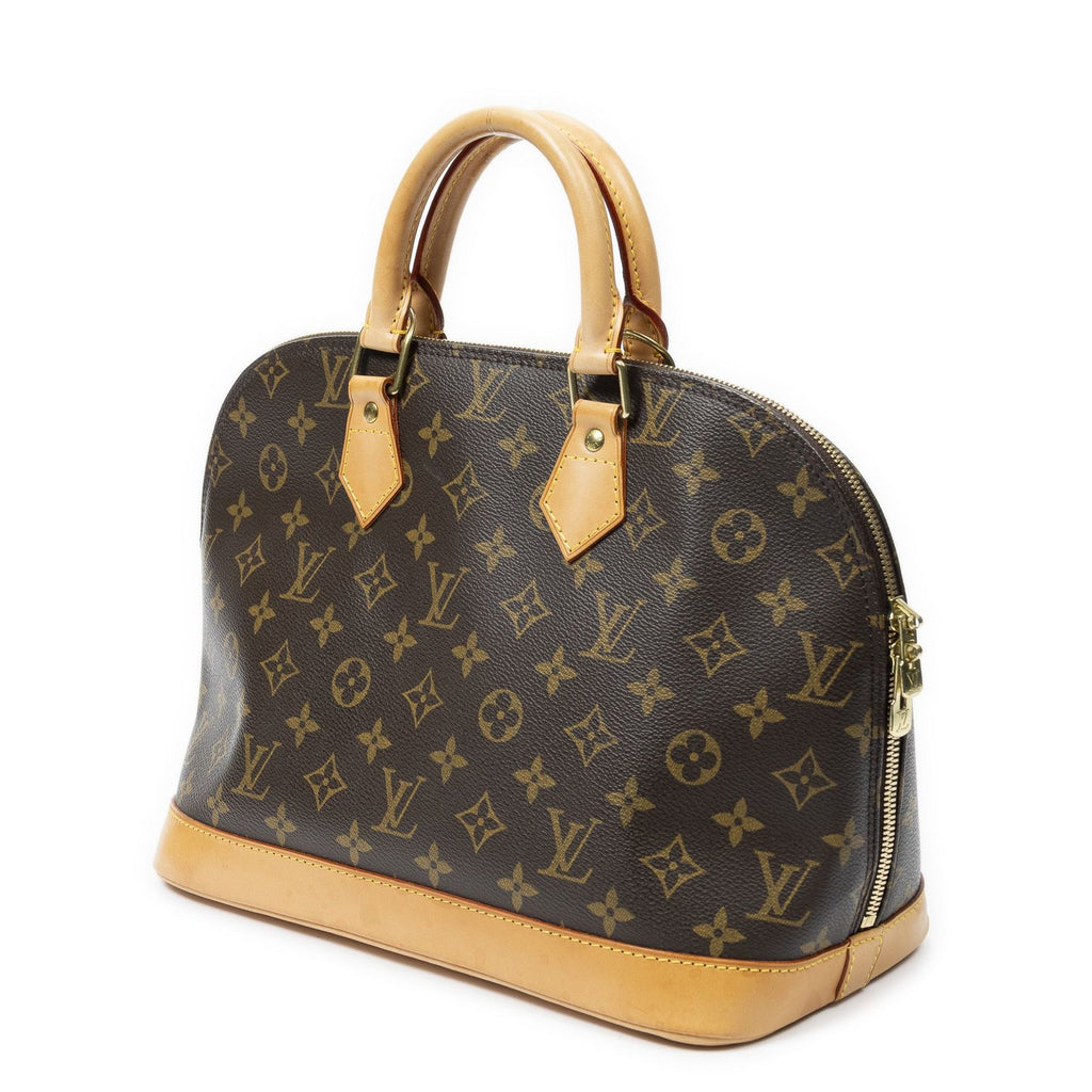 Louis Vuitton Alma Brown Monogram Canvas Handbag — view 2