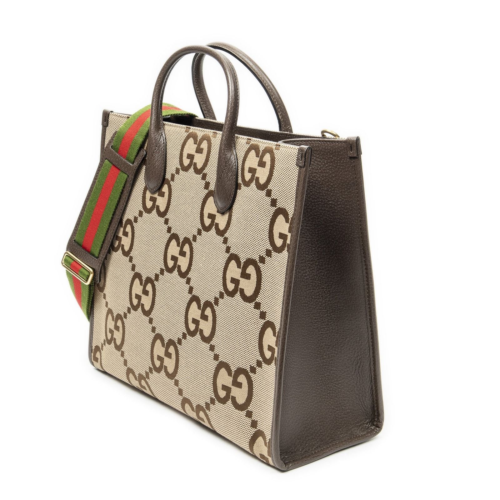 Gucci Radio Convertible Tote Beige Jumbo GG Canvas — view 2