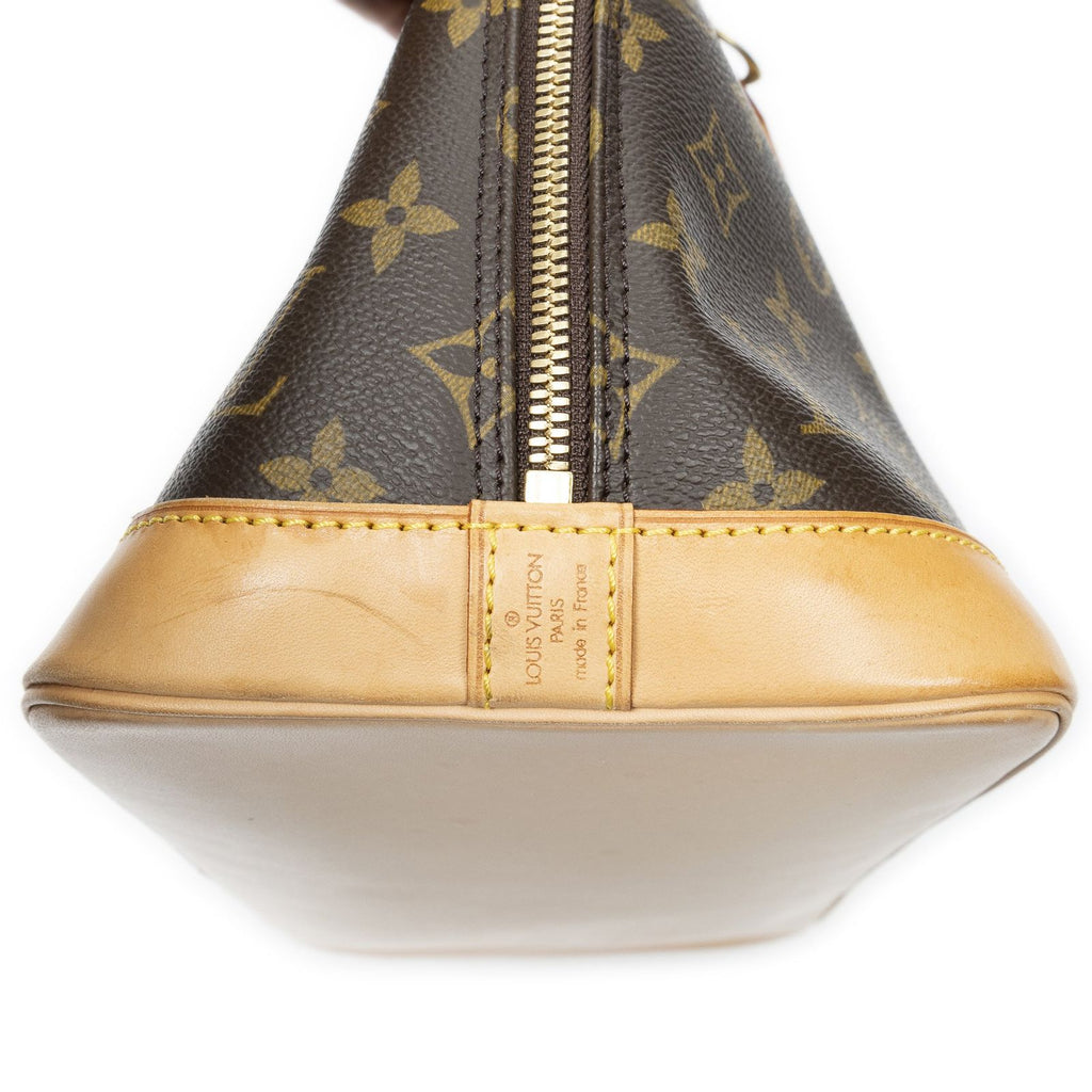 Louis Vuitton Alma Brown Monogram Canvas Handbag — view 8