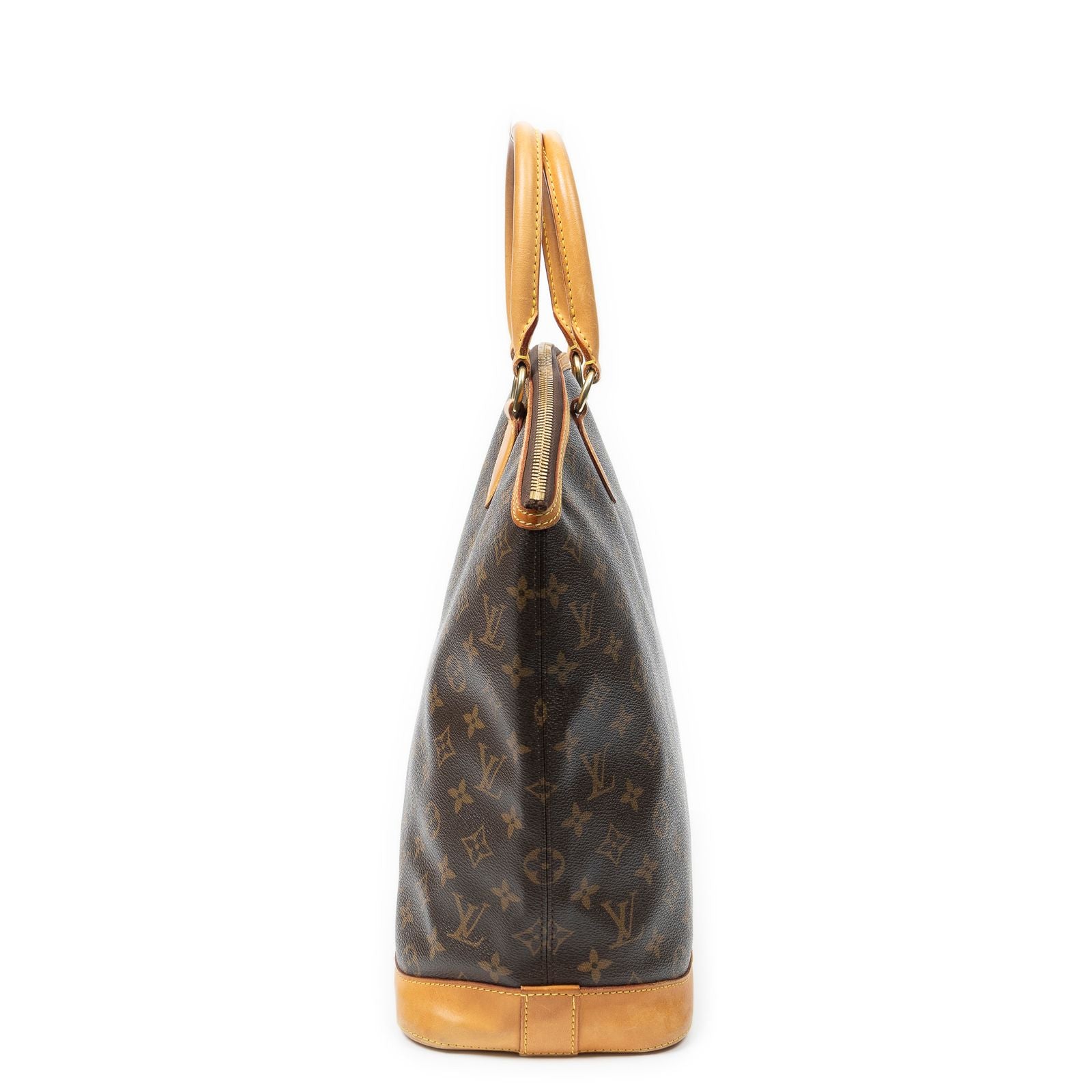 Louis Vuitton Lockit Vertical Brown Monogram Canvas Messenger — view 3