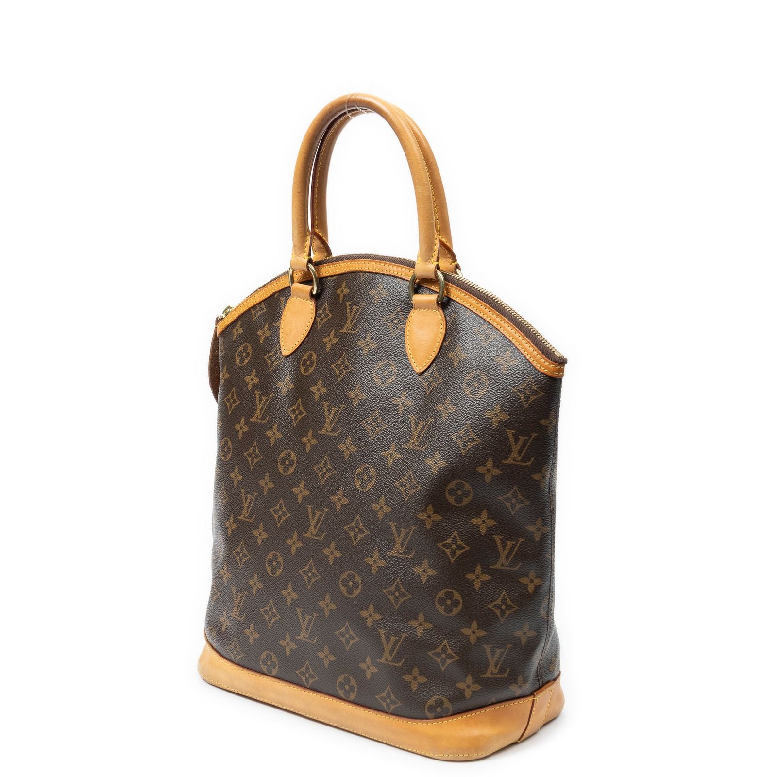Louis Vuitton Lockit Vertical Brown Monogram Canvas Messenger — view 2