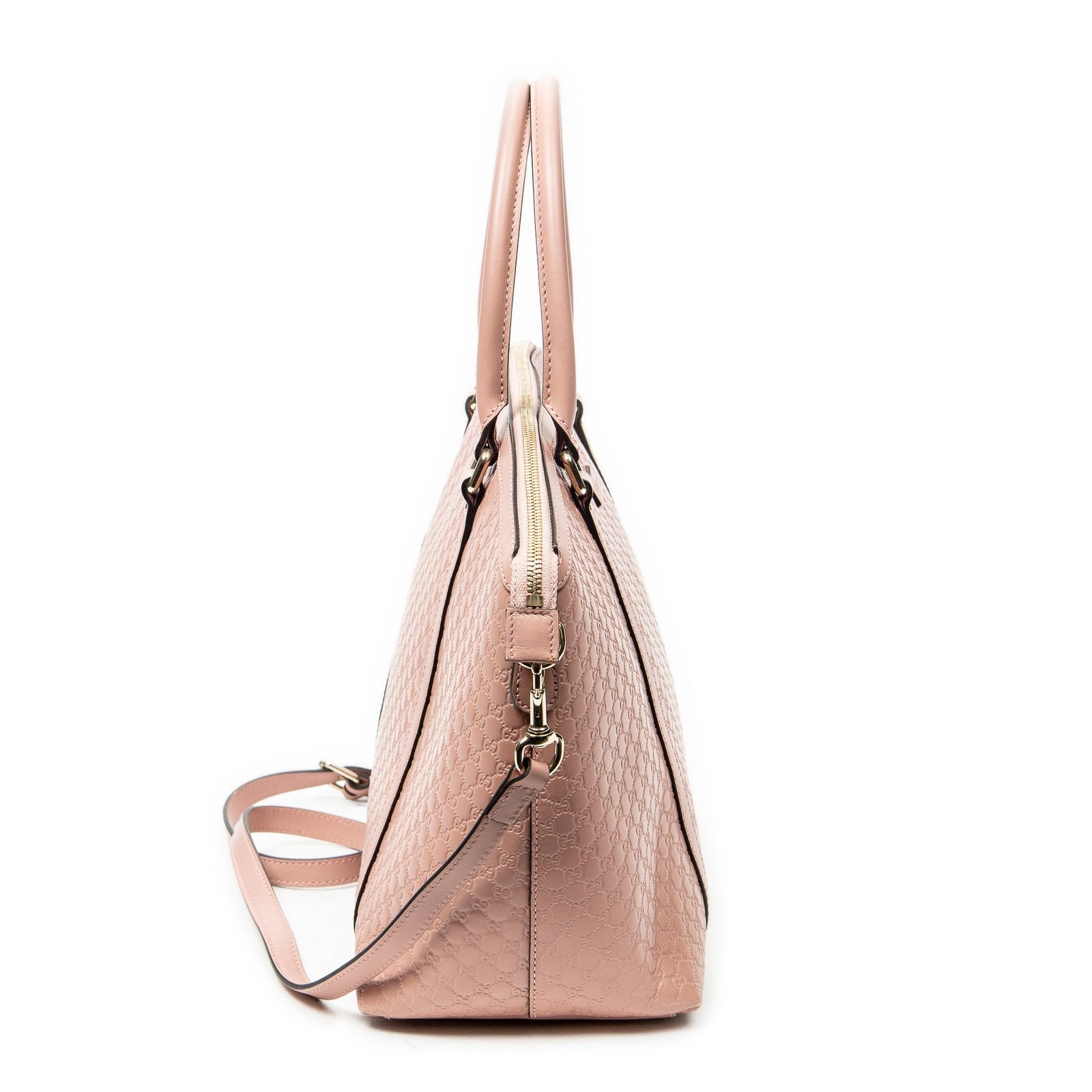 Gucci Large Dome Tote Pink Guccissima — view 4