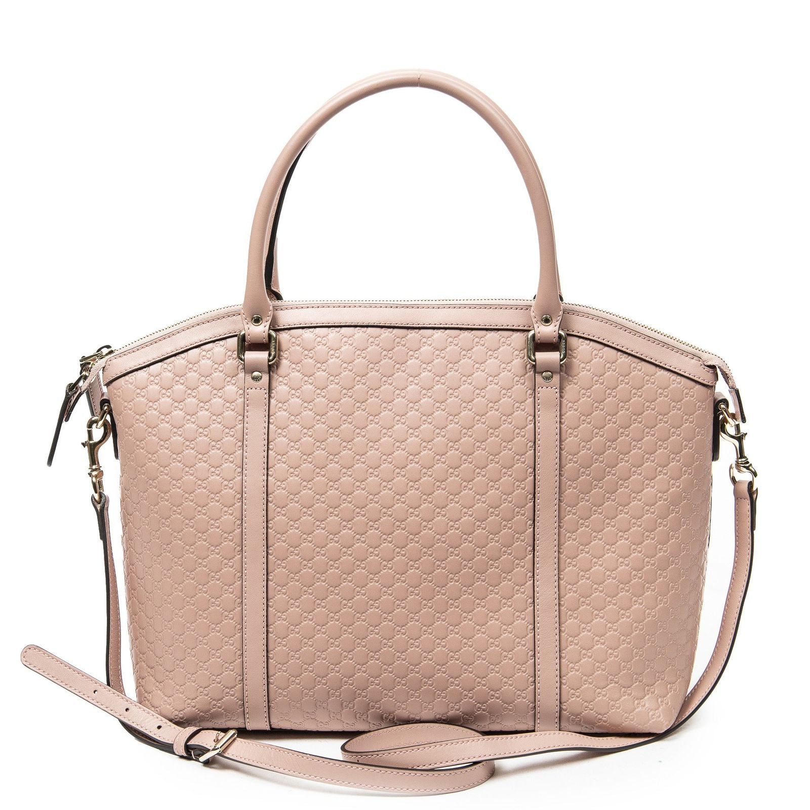 Gucci Large Dome Tote Pink Guccissima — view 5