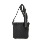 Gucci Mini Web Flat Messenger Black GG Nylon Canvas — view 5