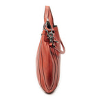 Gucci Convertible Tote Red Gray Calfskin Leather — view 3