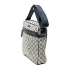 Gucci Half Moon Zip Messenger Beige Navy Supreme Canvas — view 2