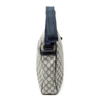 Gucci Half Moon Zip Messenger Beige Navy Supreme Canvas — view 3
