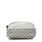 Gucci Half Moon Zip Messenger Beige Navy Supreme Canvas — view 6