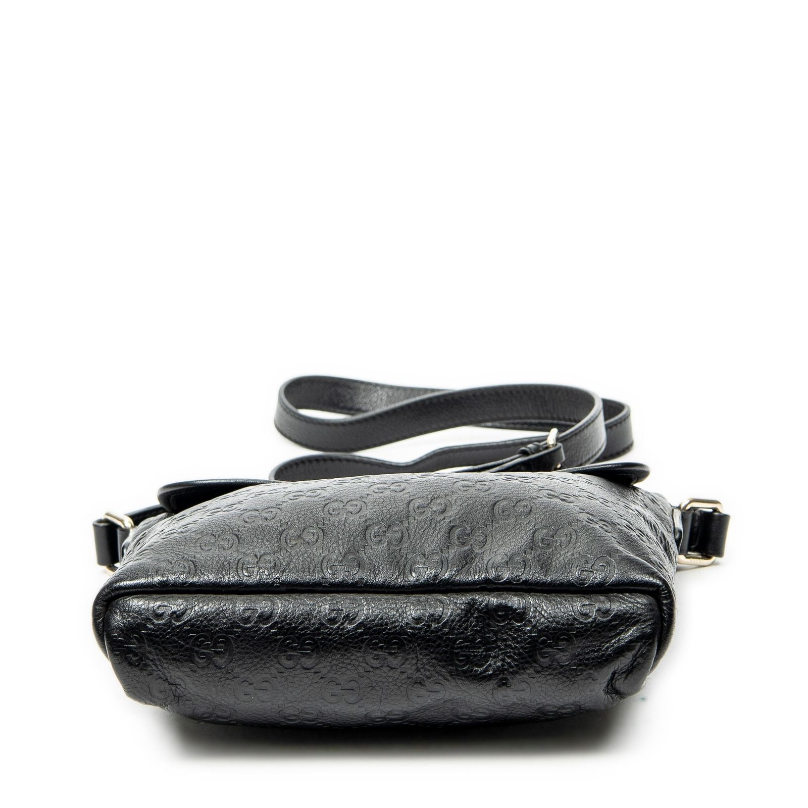 Gucci Small Messenger Black Guccissima — view 6