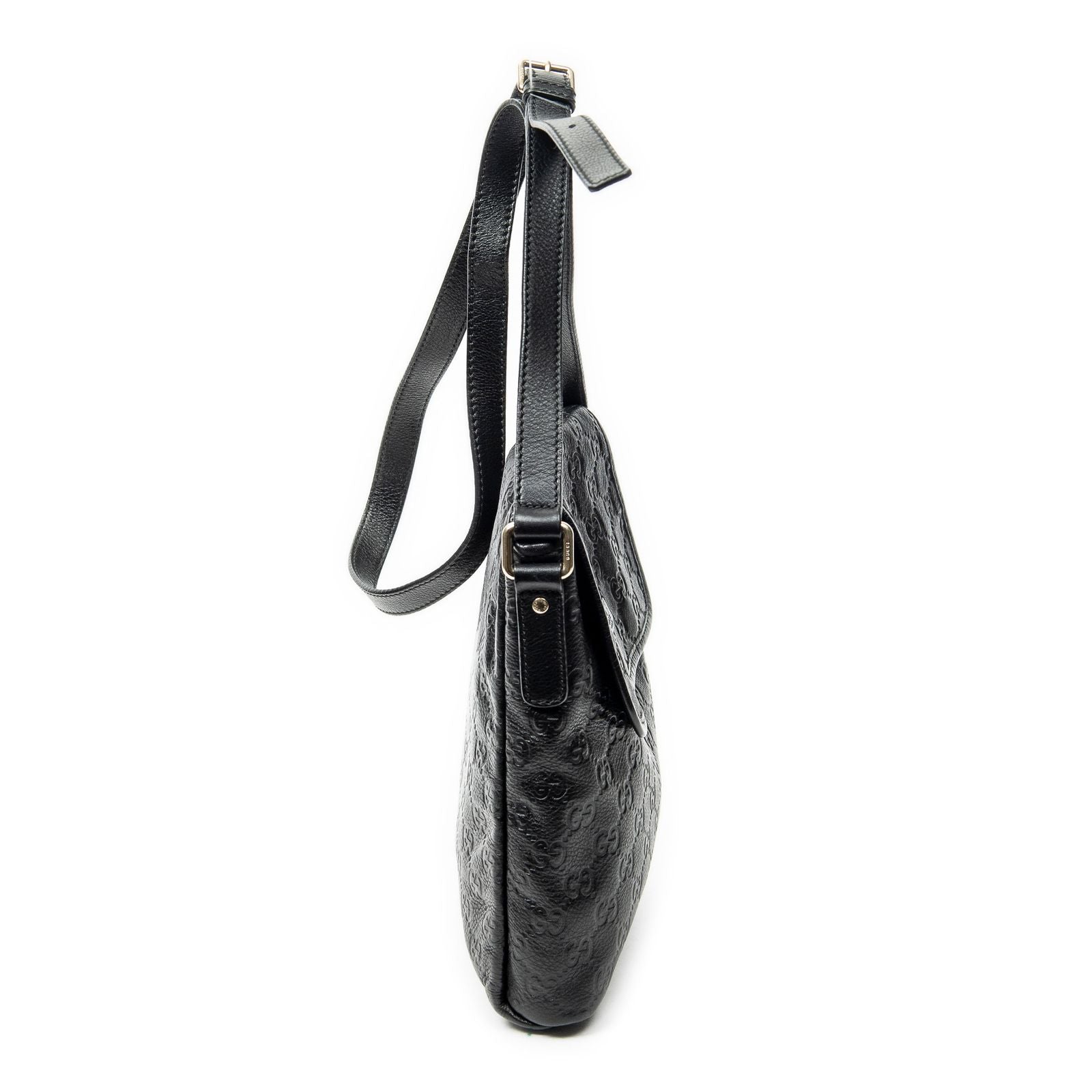 Gucci Small Messenger Black Guccissima — view 4