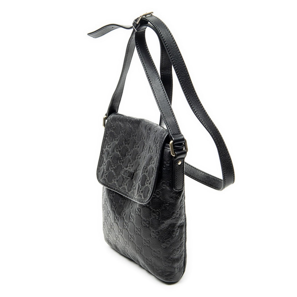 Gucci Small Messenger Black Guccissima — view 2