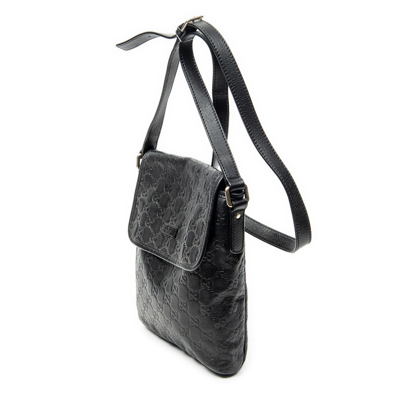 Gucci Small Messenger Black Guccissima — view 2