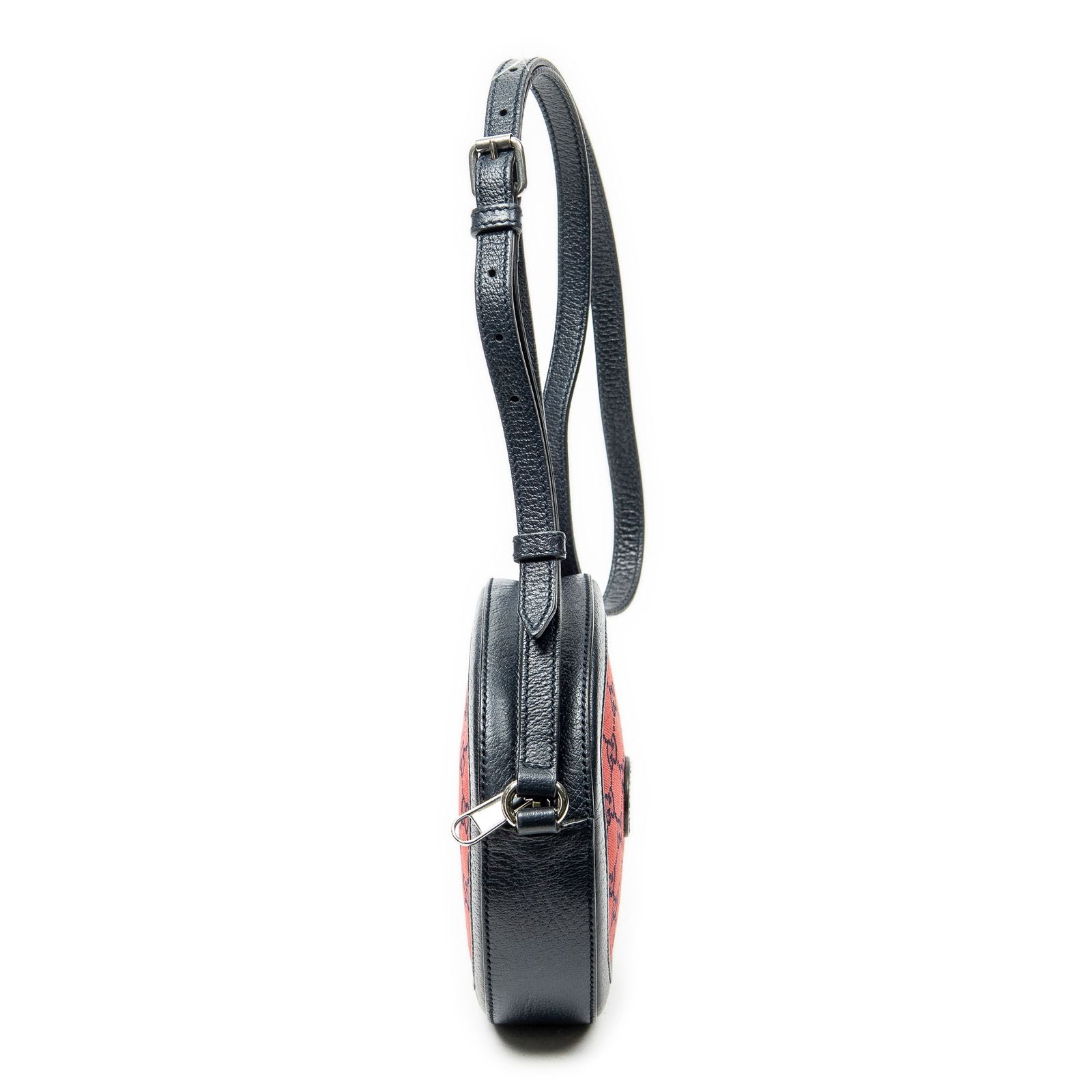 Gucci GG Round Crossbody Red Navy Canvas — view 4