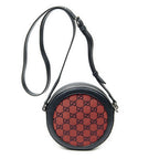 Gucci GG Round Crossbody Red Navy Canvas — view 5