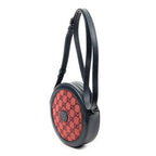 Gucci GG Round Crossbody Red Navy Canvas — view 2