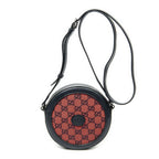 Gucci GG Round Crossbody Red Navy Canvas