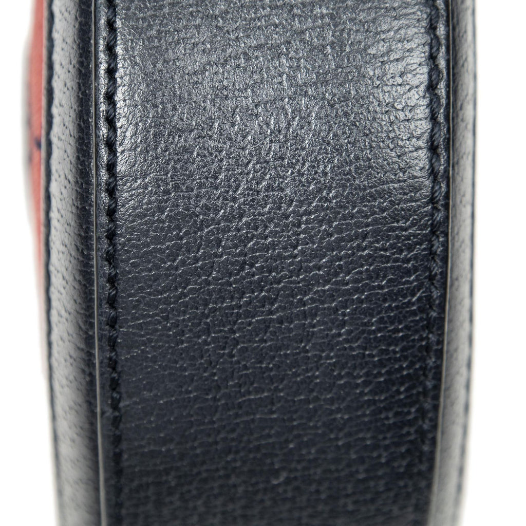 Gucci GG Round Crossbody Red Navy Canvas — view 8