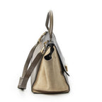 Celine Midi Trapeze Black Brown Beige Calfskin Leather Messenger — view 4
