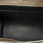 Celine Midi Trapeze Black Brown Beige Calfskin Leather Messenger — view 9