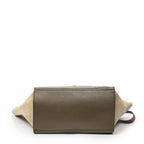 Celine Midi Trapeze Black Brown Beige Calfskin Leather Messenger — view 6