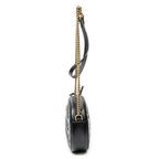 Gucci Small GG Marmont Chain Crossbody Black Matelasse Chez Blanc Leather — view 3