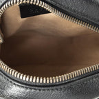 Gucci Small GG Marmont Chain Crossbody Black Matelasse Chez Blanc Leather — view 9