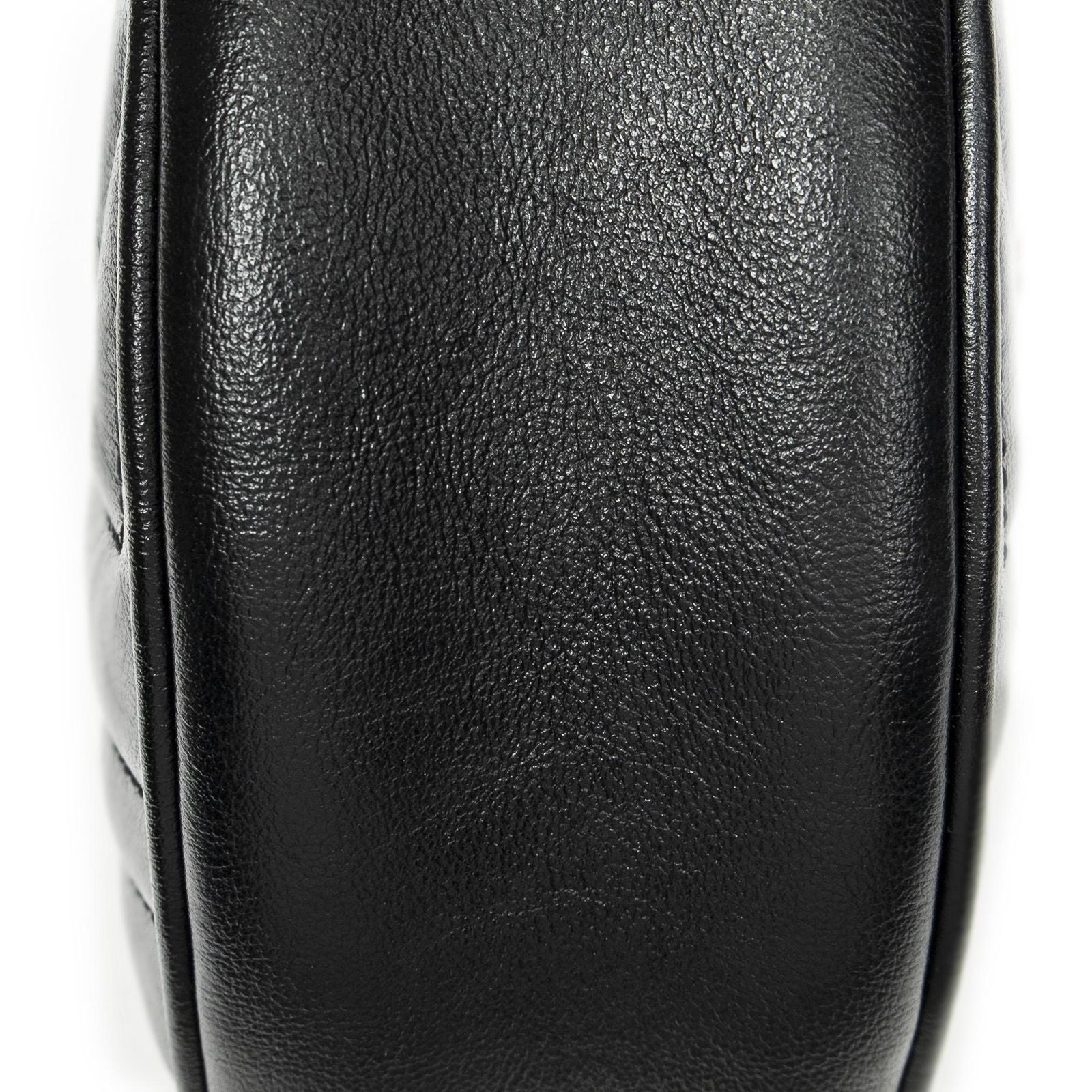 Gucci Small GG Marmont Chain Crossbody Black Matelasse Chez Blanc Leather — view 8