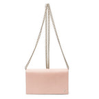 Gucci Chain Wallet Pink Calfskin Leather