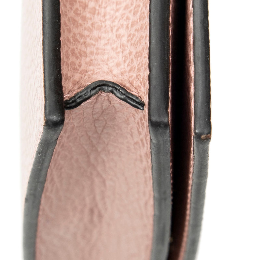 Gucci Chain Wallet Pink Calfskin Leather — view 7