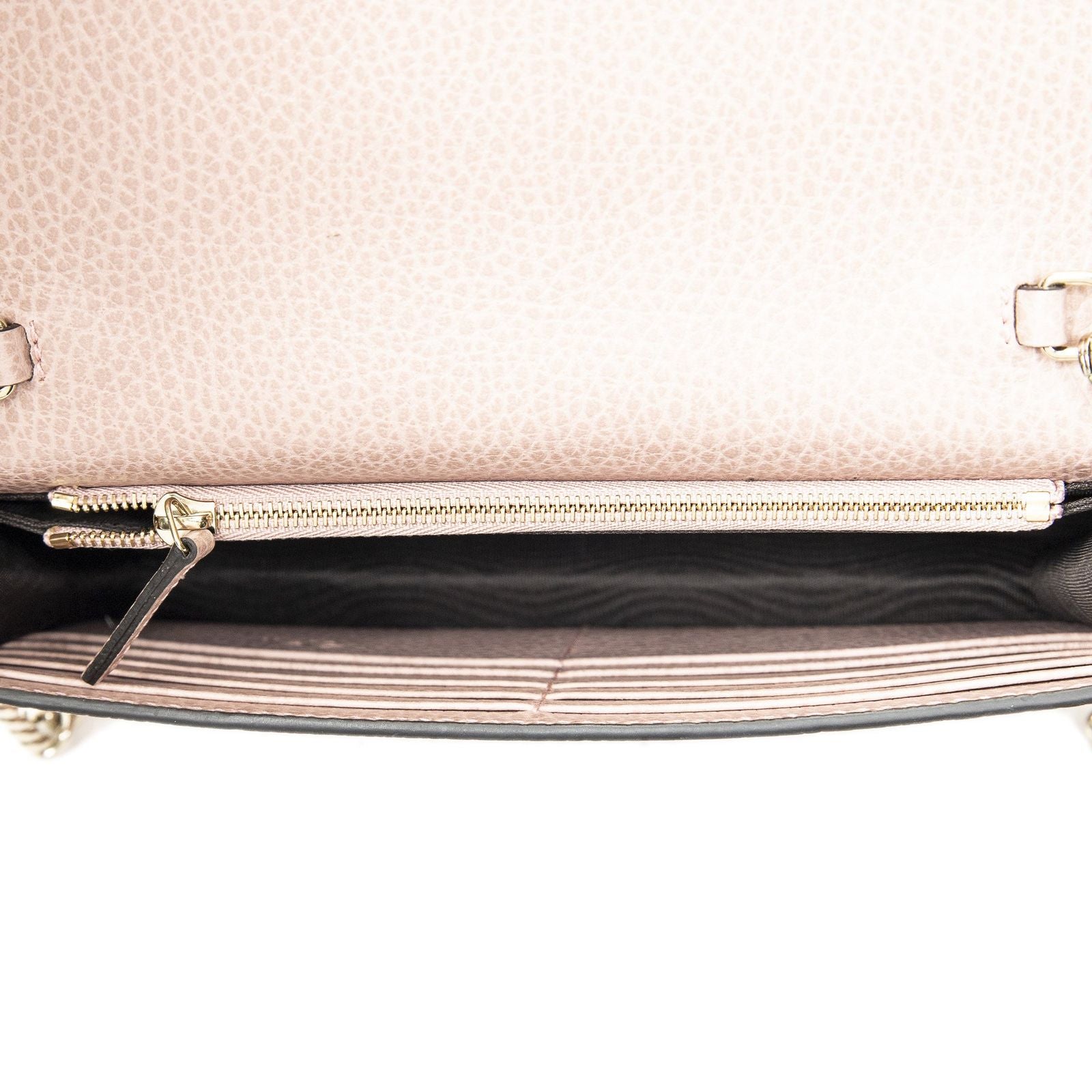 Gucci Chain Wallet Pink Calfskin Leather — view 9