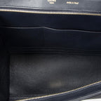 Celine Midi Trapeze Orange Black Ivory Calfskin Leather Messenger — view 9