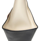 Celine Midi Trapeze Orange Black Ivory Calfskin Leather Messenger — view 8