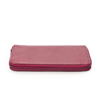 Chanel Timeless Zip Around Wallet Raspberry Pink Caviar Leather — view 3