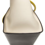Celine Midi Trapeze Yellow Beige Calfskin Leather Messenger — view 8