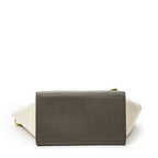 Celine Midi Trapeze Yellow Beige Calfskin Leather Messenger — view 6