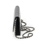 Chanel Cambon Line Chain Wallet Black Quilted Lambskin Leather — view 3