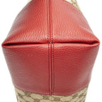 Gucci Medium Bree Dome Tote Beige Red GG Canvas — view 7