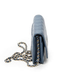 Chanel Emoticon Wallet on Chain Blue Quilted Lambskin Leather — view 4