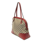 Gucci Medium Bree Dome Tote Beige Red GG Canvas — view 2