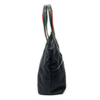 Gucci Web Large Diaper Tote Black GG Canvas — view 4