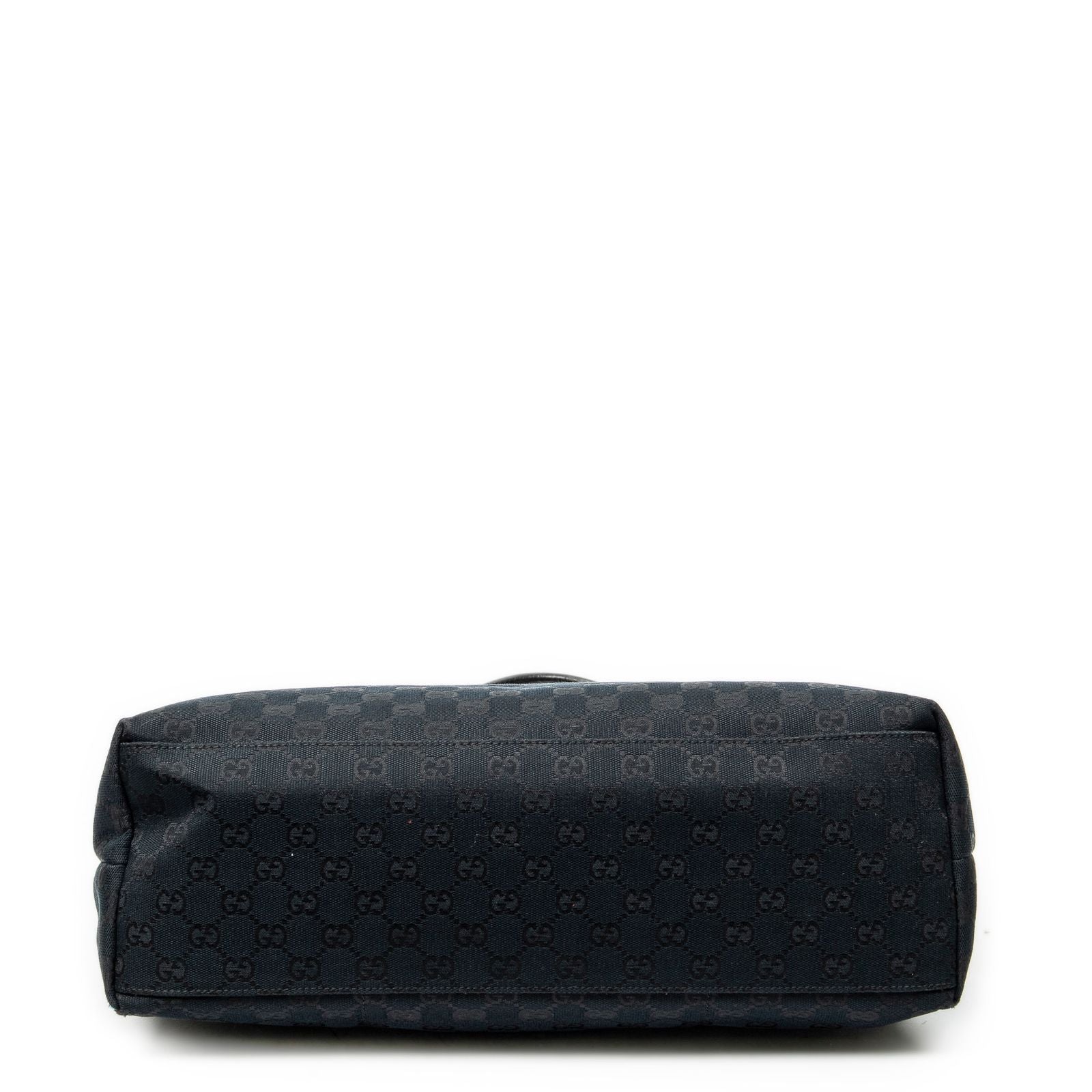 Gucci Web Large Diaper Tote Black GG Canvas — view 6
